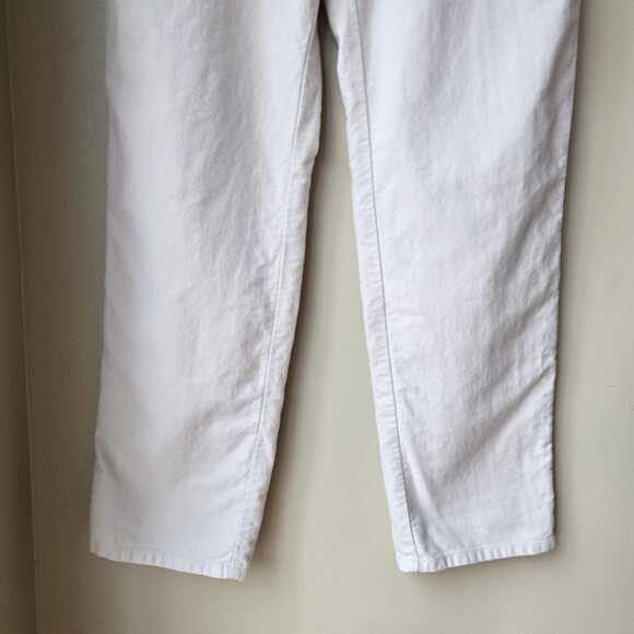 Lauren Ralph Lauren Cream Straight Leg Pants Size 12 High Rise Vintage 90s - Picture 4 of 8